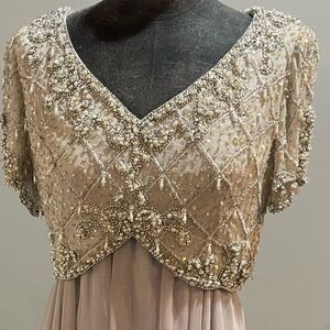 George F Couture Beaded Dress Size 10 Vintage